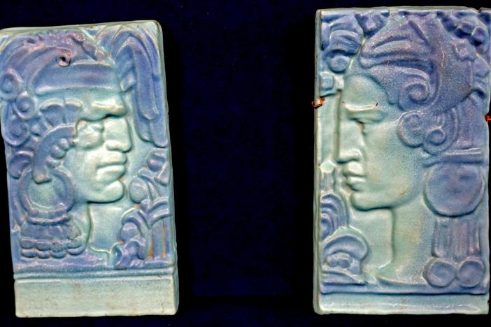 Appraisal: 1938 Van Briggle Art Deco Plaques, from Jacksonville Hour 1.