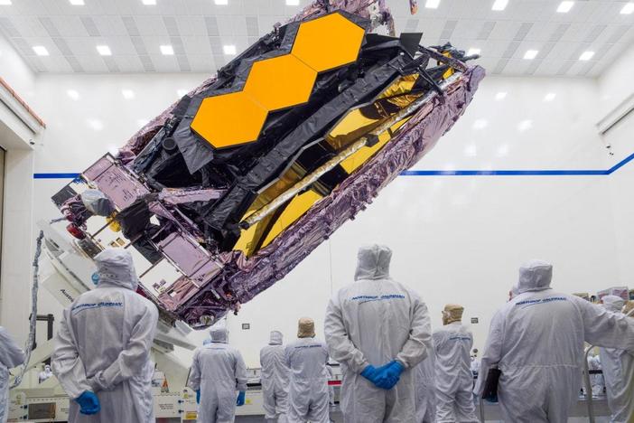 NASA’s new Webb space telescope opens its golden ‘eye’