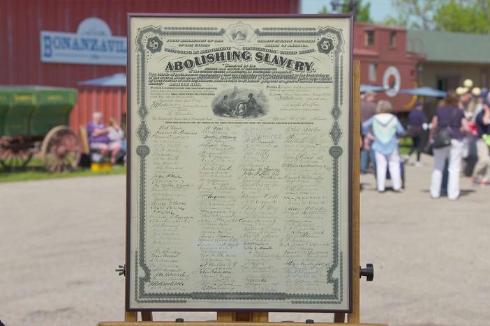 Appraisal: 1868 Engraved 13th Amendment Copy