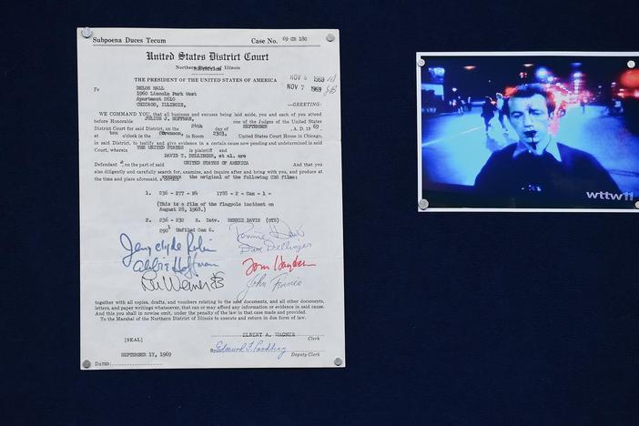 Appraisal: 1969 "Chicago 7" Signed Subpoena, from Chicago, Hour 1.