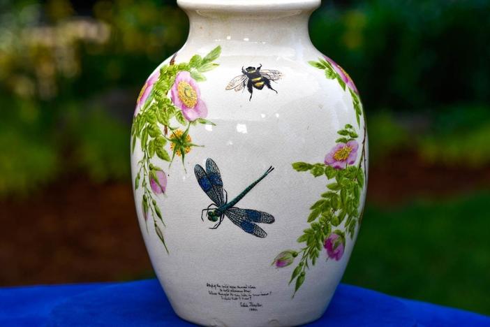 Appraisal: 1880 Celia Thaxter Hand-painted Vase