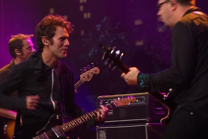 Backstage with Gomez at ACL.