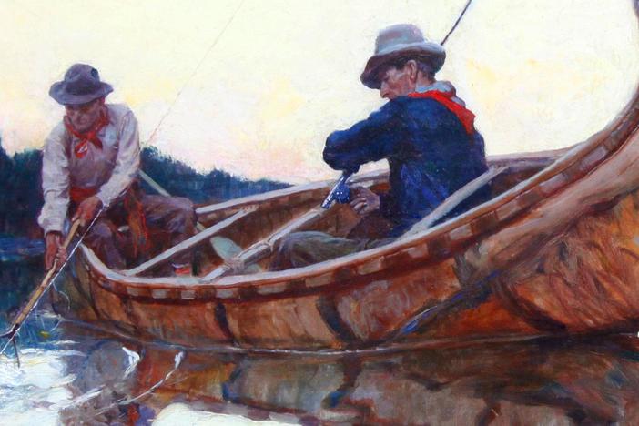 Appraisal: Philip R. Goodwin Oil Painting, ca. 1910, from San Diego Hour 3