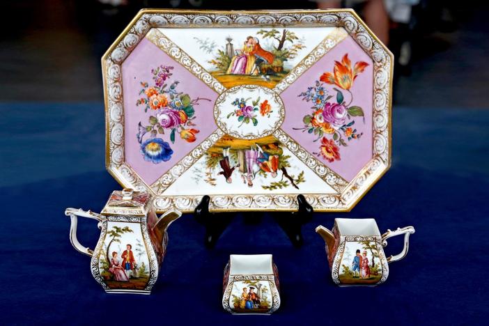 Appraisal: Helena Wolfsohn Tea Set, ca. 1880, from Anaheim Hour 2.