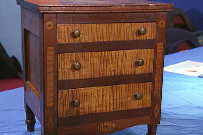 Appraisal: American Miniature Chest, ca. 1830