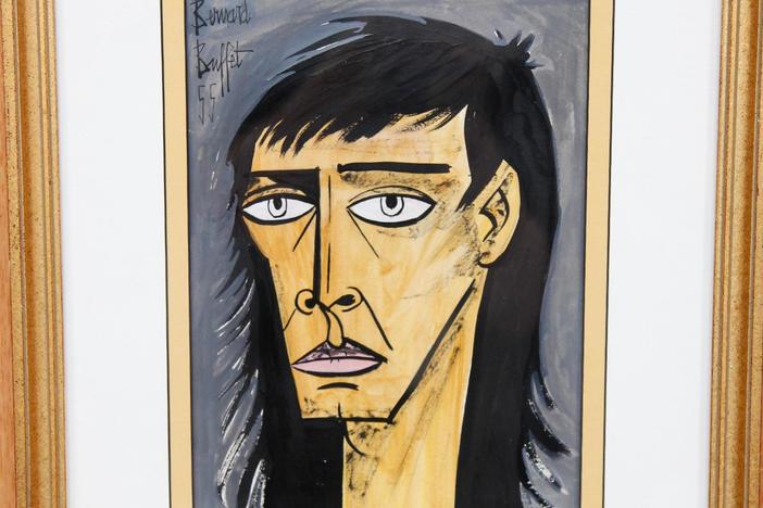 Appraisal: 1955 Bernard Buffet Portrait, from Seattle Hour 1.