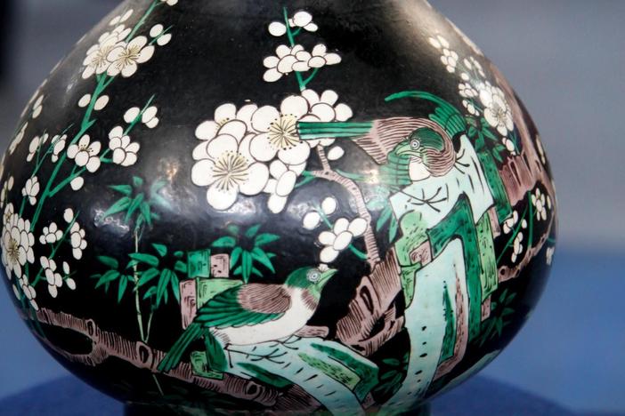 Appraisal: 18th-Century Chinese Famille Noire Vase, from Tulsa Hour 2