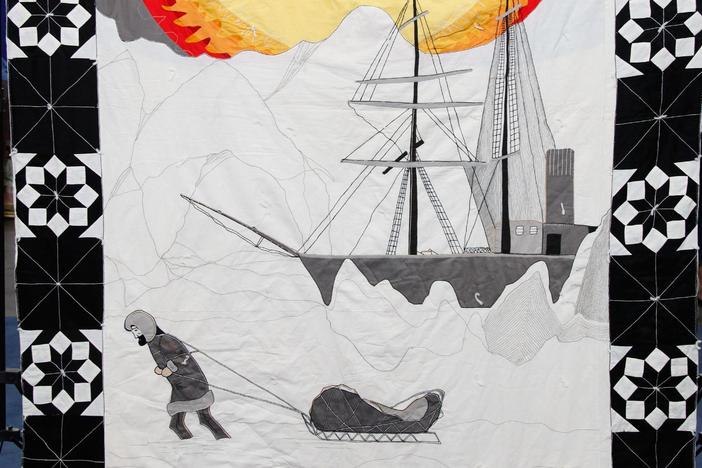 Appraisal: Byrd Commemorative Quilt, ca. 1930, from Rapid City Hour 3.