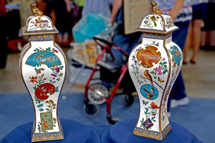 Appraisal: French Porcelain Vases, ca. 1878, from Kansas City Hour 3.