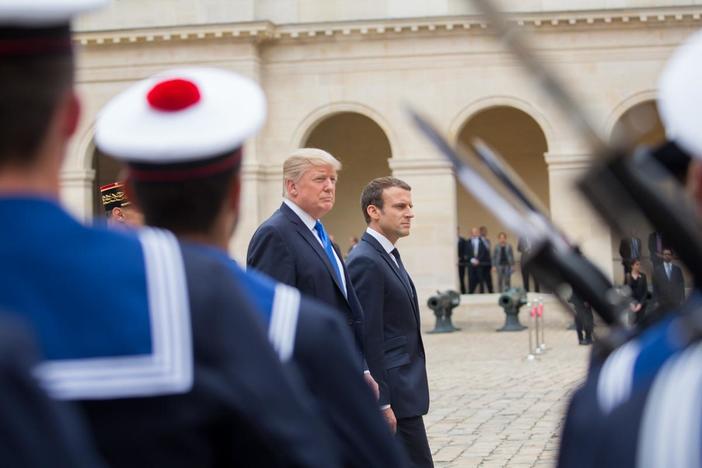 President Trump celebrated Bastille Day with French President Emmanuel Macron in Paris.