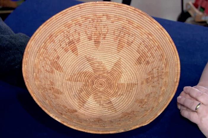 Appraisal: Mission Indian Basket, ca. 1920, from Bismarck, Hour 1.