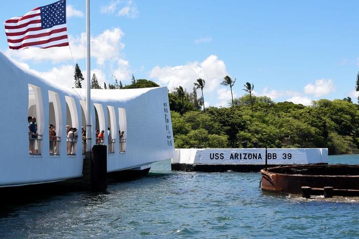 Explore the lower decks of the USS Arizona.