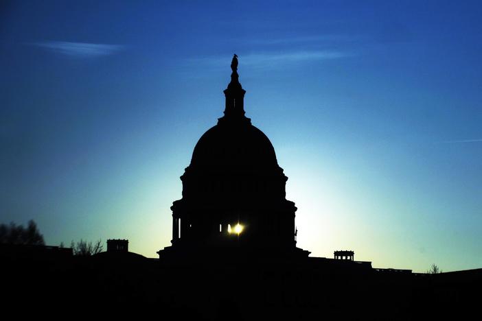 He joins Judy Woodruff to discuss how a politician came to write political thrillers.