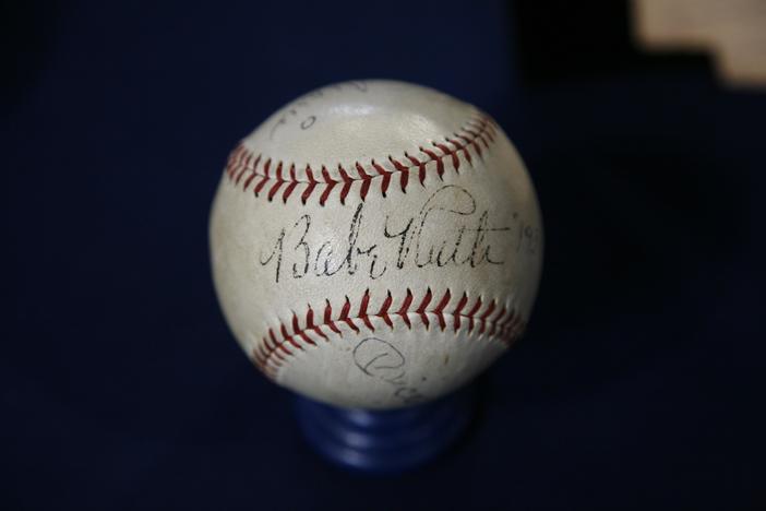 Appraisal: Ruth, Mantle & Maris Signed Baseball