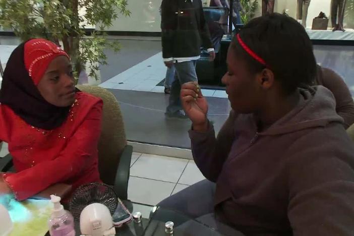Violence interrupter Ameena Matthews mentors a young woman caught in a cycle of violence.