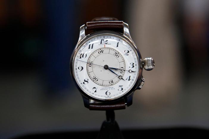 Appraisal: Large Longine Aviator's Watch, ca. 1938, in San Jose, Hour 1.