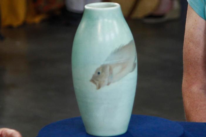 Appraisal: 1905 Albert Valentien-decorated Rookwood Vase