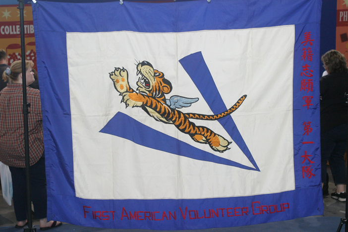 Appraisal: Flying Tigers Flag, ca. 1941, in Vintage Omaha.