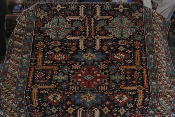 Appraisal: Caucasian Perepedil Rug, ca. 1892