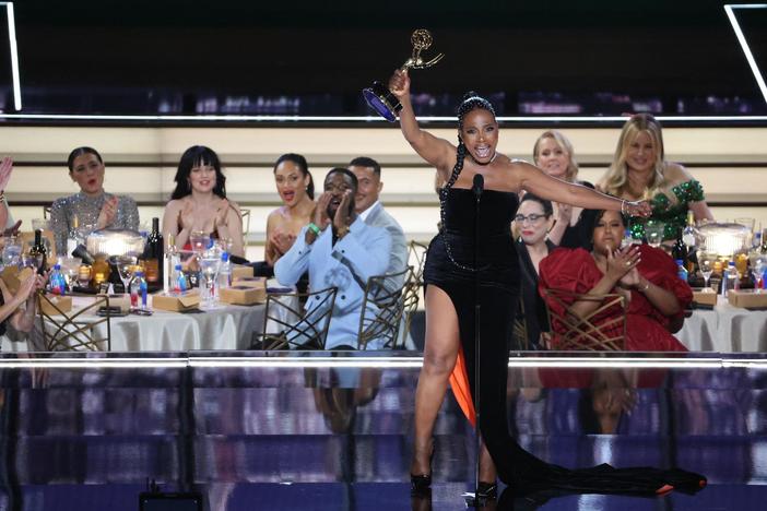 Sheryl Lee Ralph delivers rousing speech after winning Emmy for role in Abbott Elementary