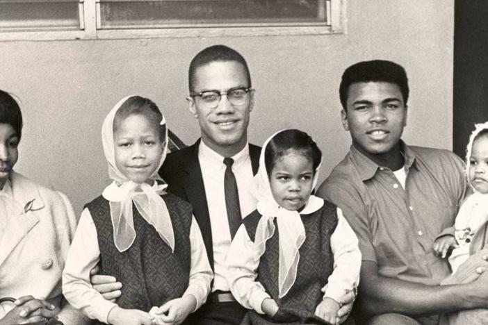 A Q&A with Ken Burns, Justin Tinsley (moderator), Ibtihaj Muhammad, and Sherman Jackson.