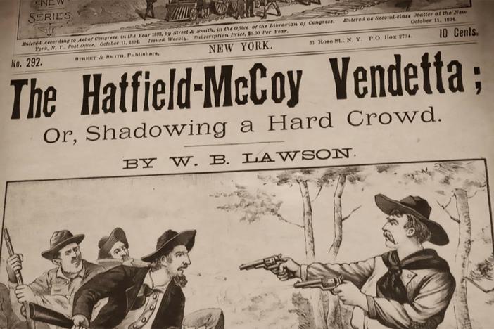 The most famous family conflict in American history, the Hatfield-McCoy feud.