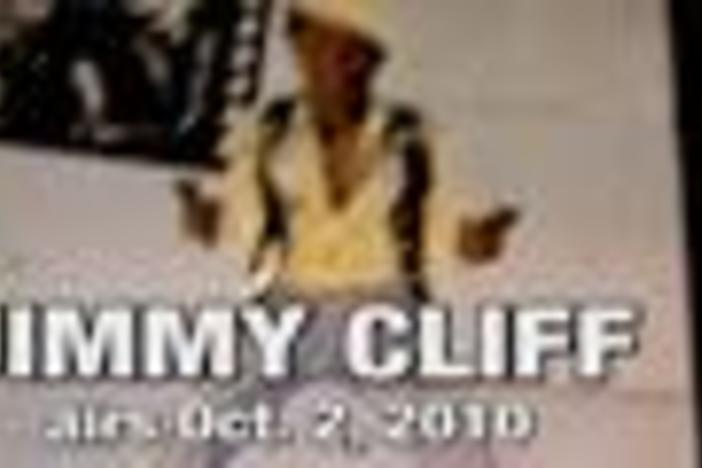 Jimmy Cliff behind the scenes.