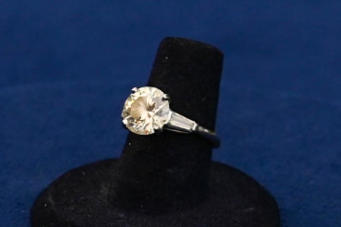 Appraisal: Diamond & Platinum Ring, ca. 1960