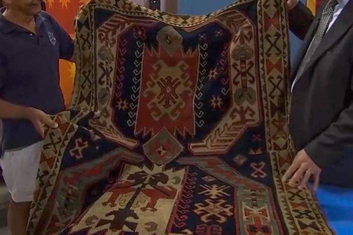 Appraisal: Moghan Kazak Rug, ca. 1875
