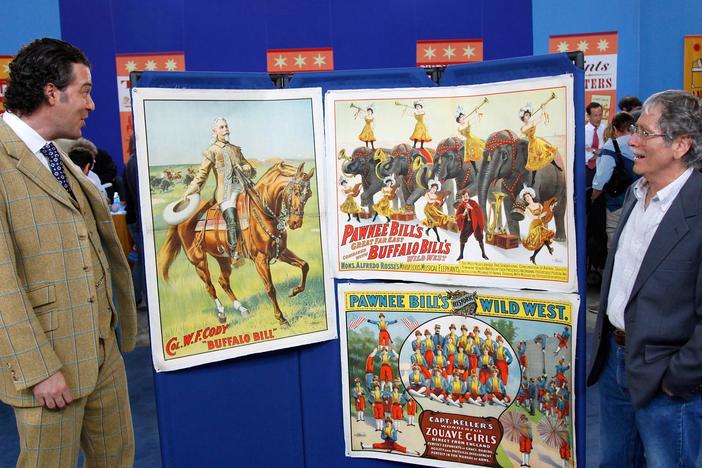 Nicho Lowry corrals a collection of Buffalo and Pawnee Bill posters.