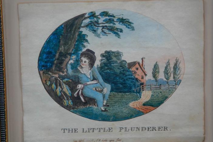 Appraisal: 1812 Gouache & Watercolor Sampler