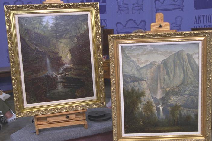 Appraisal: James Hope Paintings, ca. 1875, in Vintage Albuquerque.