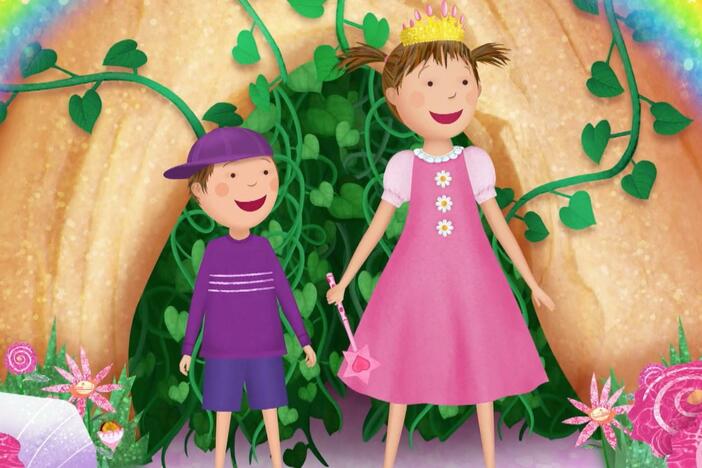 Pinkalicious and Peter visit fairyland.
