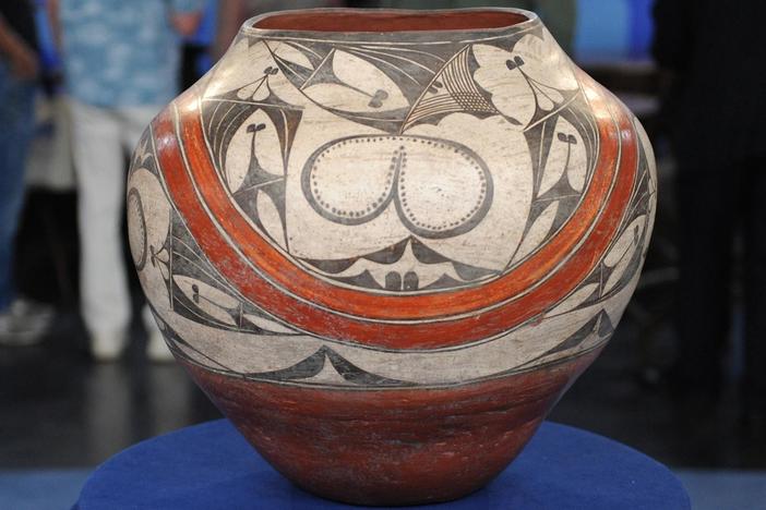 Appraisal: Maynard Dixon-Owned Zia Olla, ca. 1920, from Santa Clara, Hour 1.