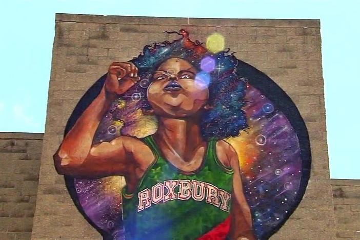 A Boston artist paints the backdrop to national conversation on racism