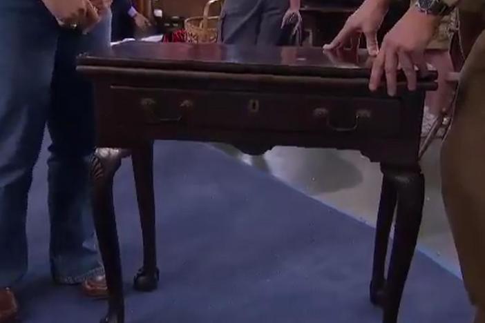 Appraisal: Georgian Mahogany Card Table, ca. 1750