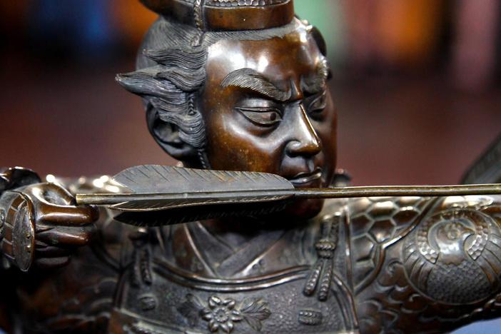 Appraisal: Japanese Bronze Sculpture, ca. 1890 from El Paso Hour 2.