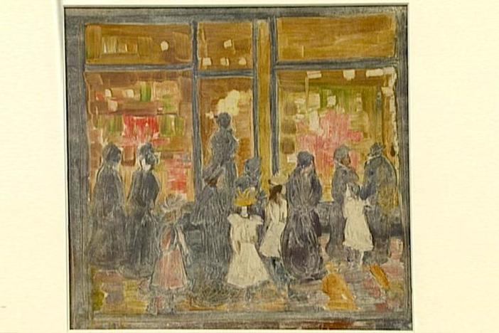Appraisal: Maurice Brazil Prendergast Color Monotype, ca. 1895, from Vintage Providence.