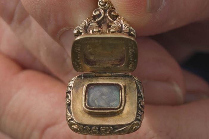 Appraisal: Victorian Gold Memorial Watch Fob Seal, ca. 1865