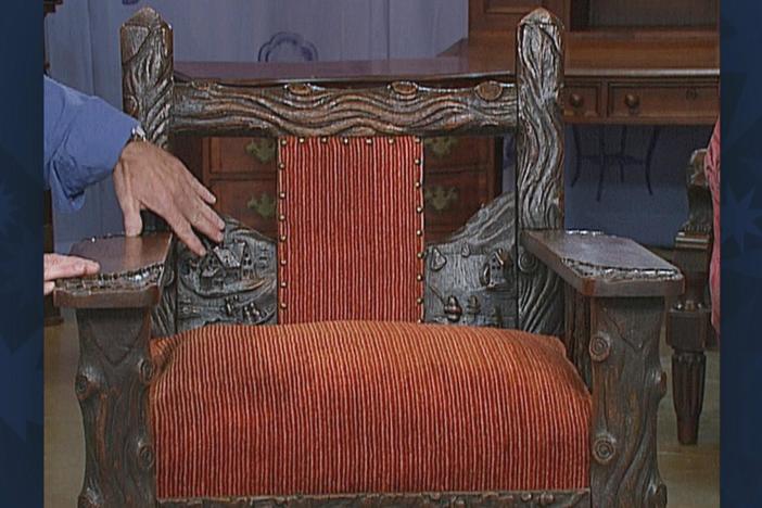 Appraisal: Mission-Style Adirondack Rocker, from Vintage Tulsa.