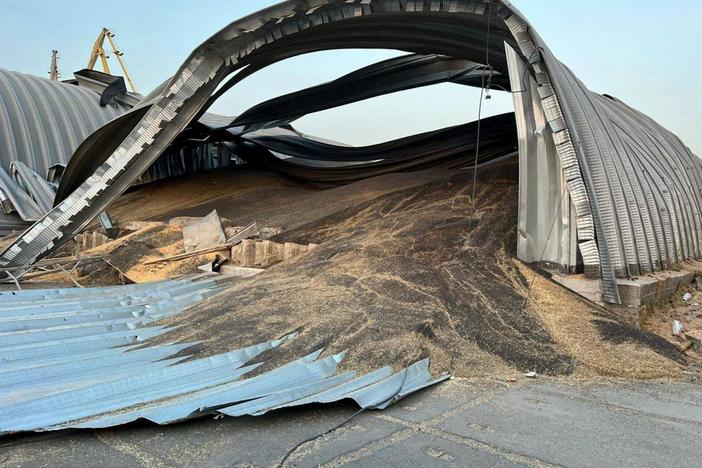 News Wrap: Russian drone strikes damage port infrastructure along Danube in Ukraine