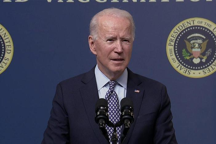 President Joe Biden launched his first overseas military action by striking Syria.