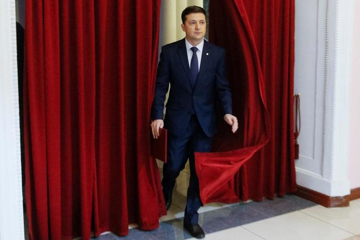 In Ukraine's presidential race, an actor leads the field