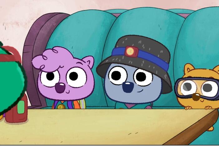 Should Mr. E sell purple ping-pong balls? Survey says: yes!/Super loses her eyeglasses.