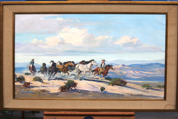 Appraisal: Marjorie Reed Oil Painting ca. 1955, from St. Louis Hour 2.