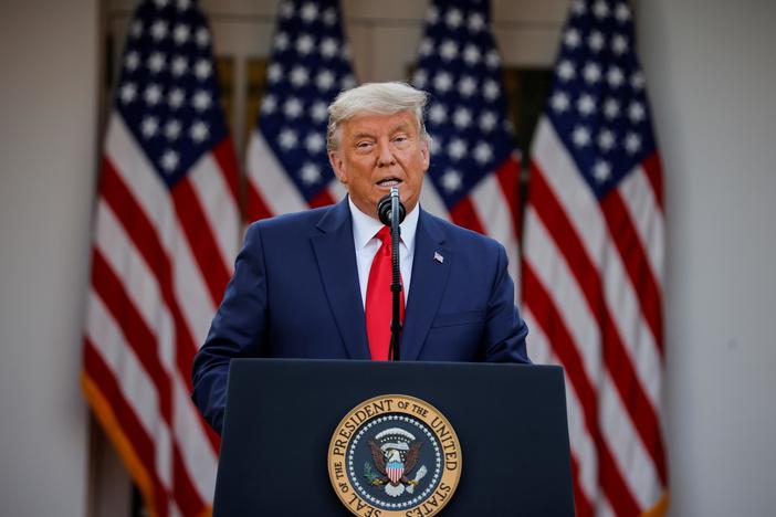 Trump makes 1st public remarks since Biden's win