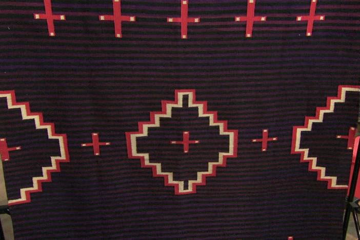 Appraisal: Navajo Germantown Wool Rug, ca. 1890, from Albuquerque, Hour 1.