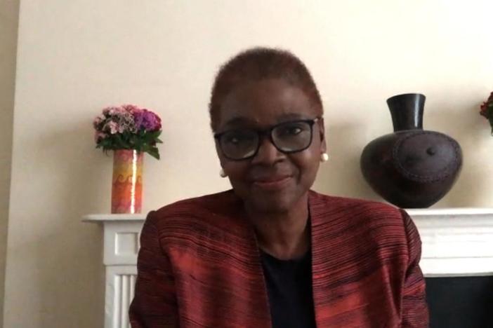 Valerie Amos joins the program.