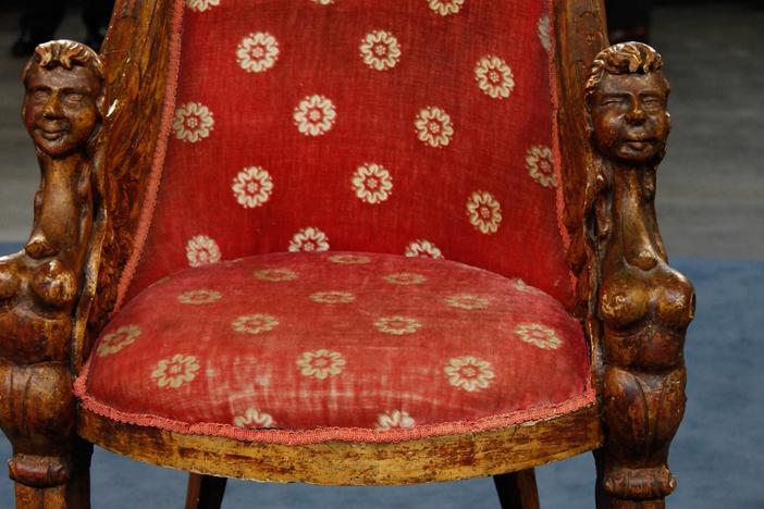 Appraisal: Venetian Gilded Bergère, ca. 1850, from Rapid City Hour 2.