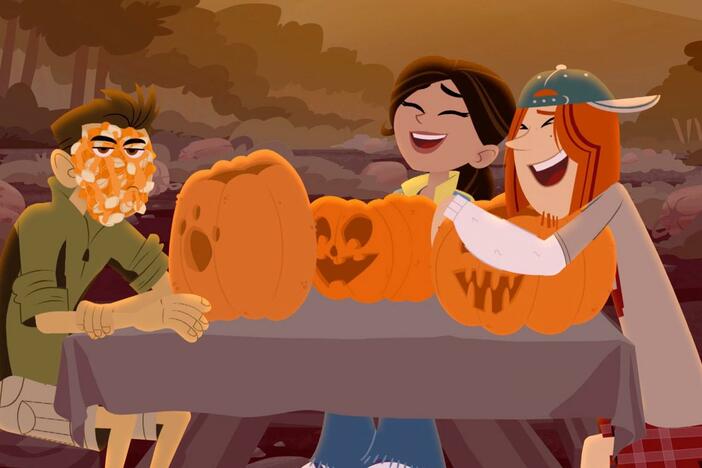 The Wild Kratts team discuss Halloween.
